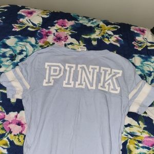 VS PINK baby blue tee